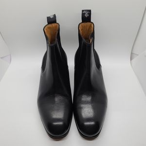 John Fluevog Black Leather Ankle Boots
